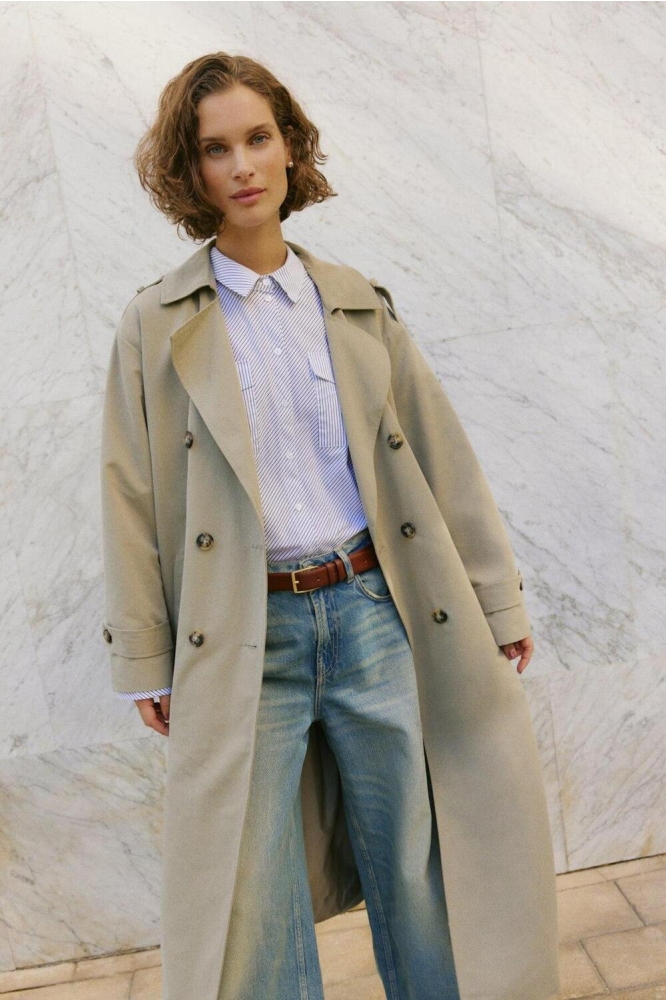 VMCHLOE LONG TRENCHCOAT GA NOOS 10300263 Silver Mink